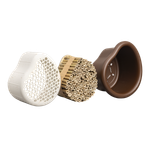 organic bee hotel 25cm marrone castagna